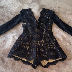 Alexis Black Lace Jumpsuit